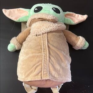 Adorable Plush Star Wars The Mandalorian Grogu Backpack for Kids